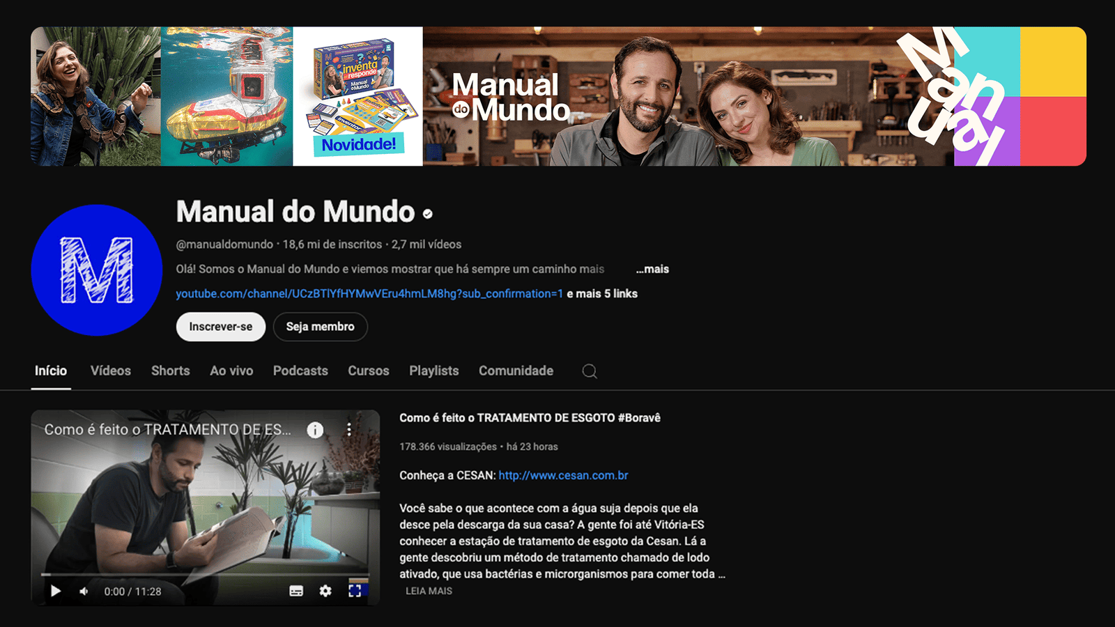 Manual do Mundo - Mockup